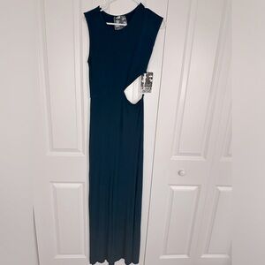 Young Fabulous & Broke Teal cutout maxi dress